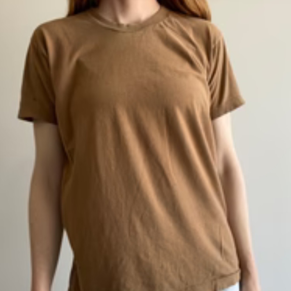 Women’s Classic Crewneck T-Shirt in Tan/Brown